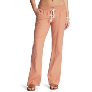 Roxy Oceanside Linen Drawstring Beach Pants